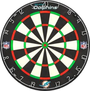 Officially licenced NFL Miami Dolphins Professional Dartboard (DB124)