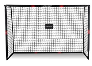 Dunlop Sports Football Goal - 240 x 160 x 85 cm - Metal - Football Training Accessories for All Ages - Easy to Assemble - Black/Red