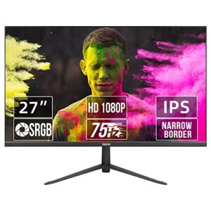 Thinlerain 27 Inch Monitor Full HD 1920x1080p IPS LED Screen Gaming Monitor for PC Computer(HDMI