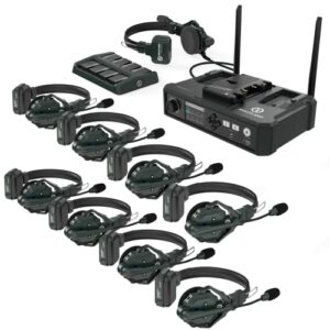Hollyland Solidcom C1 9-Person Wireless Headset Intercom System with Base Station