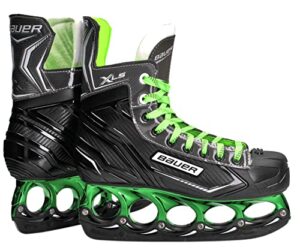blade Bauer XL-S Green Edition Freestyle Ice Skates with T-Blade Interchangeable Blade System