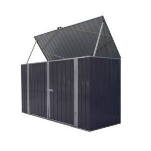 Panana Large Galvanized Metal Garden Shed Bike Unit Storage Tools Bicycle Storage 225x88x125cm