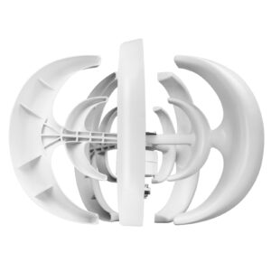 SHUAIGUO 12V 1200W Wind Generator with Charger Controller 5 Blades Minitype Lantern Wind Turbine Generator Kit Clear Energy Windmill for Home Highways Boats