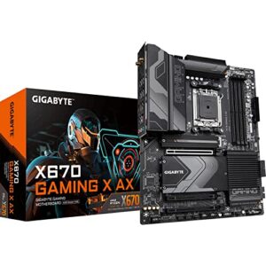 Gigabyte X670 GAMING X AX ATX Motherboard - Supports AMD Ryzen 7000 Series CPUs (Socket AM5)