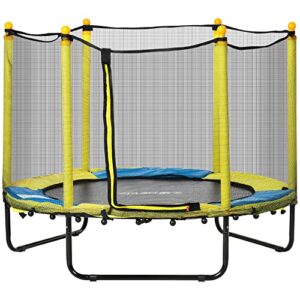 HOMCOM 4.6FT Kids Trampoline with Enclosure