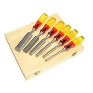 IRWIN Marples M373 Split-Proof Bevel Edge Chisels 6-Piece Wooden Box Set
