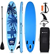 COSTWAY Inflatable Stand Up Paddle Board, 6
