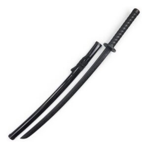 CClz Wooden,Sword Weapon 41Inches Training Katana Sword Martial Arts Black Polypropylene Plastic Training Sword for for Halloween Party Supplies