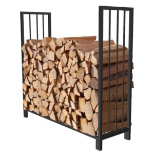 JYHHCYS 4 Feet/ 8 Foot Firewood Rack Stand for Outdoor Deck Patio Yard
