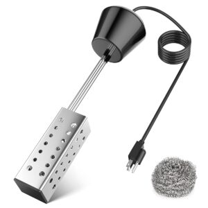 Electric Immersion Water Heater | 1500W Pool Heater with Stainless Steel Guard & Suspension Head