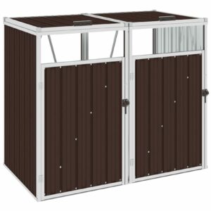 Tidyard Double Garbage Bin Shed Trash Bin Shed