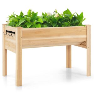 GiantexUK Elevated Wood Planter