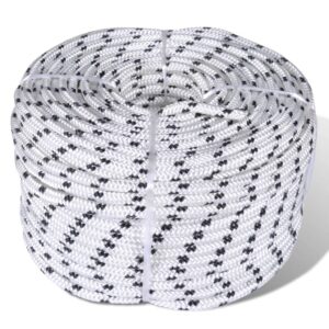 Braided Rope Coil Boat Line Polyester 8 mm x 50 m- Hardware Accessories