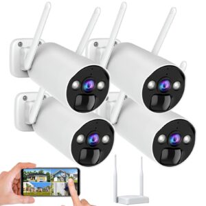 4 Channel Outdoor Wireless CCTV Camera System