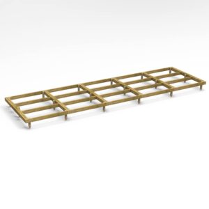 Shed Base Kit - 20x6 Pressure Treated Wooden Base Kit for a Power Garden Shed (90x50mm)