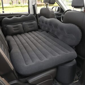 LANRU Mattress Car Inflatable Travel Bed Home Outdoor Camping Mat Rear Flocking Plus Air Mattress SUV