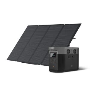 EF ECOFLOW Delta Max (2000) Solar Generator 2016Wh with 400W Portable Solar Panel