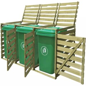 Tidyard Triple Wheelie Bin Shed