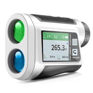 Golf Rangefinder 600M / 800M with LCD Touch Screen 6X Magnification USB Rechargeable Range Finder Distance Meter with Speaker Slope Function Flag Locking Vibratio