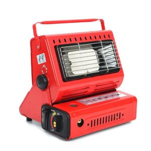 Compact Gas Heater Portable Compact Mobile Caravan Outdoor Heat Lamp Butane for Fishing Camping Hicking Patio Indoors