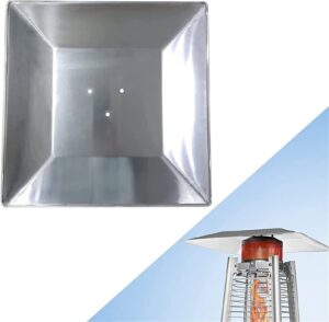 YOPON 4-Sided Propane Heat Reflector Shield Pyramid Patio Heater Replacement Top for Glass Tube Outdoor Pyramid Patio Heater Replacement(Size:Hole spacing 10.7cm/4.2in)