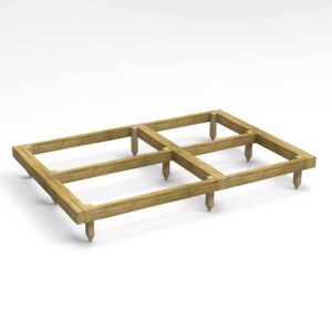 Shed Base Kit - 7x5 Pressure Treated Wooden Base Kit for a Power Garden Shed (90x50mm)