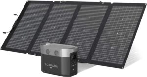 EF ECOFLOW Delta Max (1600) Solar Generator 1612Wh with 220W Solar Panel