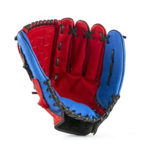 Baseball Glove Sports Batting Gloves Children Teenagers Adults Catchers Infield Pitchers Baseball Gloves Catch the Ball Smoothly for Kids Teens Adult (Color : Red