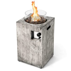 TANGZON Outdoor Propane Gas Fire Pit Table
