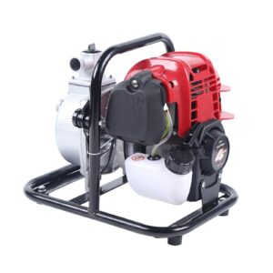 Gasoline Water Pump 1 inch Dirty Water Pump 1.7HP 38cc 4 Stroke Petrol Engine Portable Garden Pump 8000 L/h for Lawn Irrigation