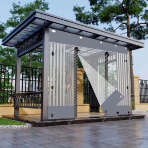 Filitxs Waterproof transparent curtains