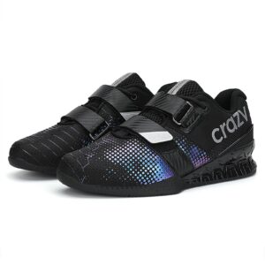 Men's Weightlifting Shoes Gym Squat Trainers Stable Anti-Skid Breathable Fitness Bodybuilding Shoes