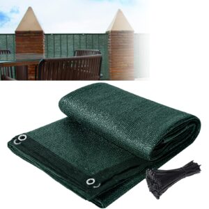 HENGMEI Shade Net Greenhouse Shading Net Sun Shade Privacy Screen Garden Balcony Shade Cloth with Grommets