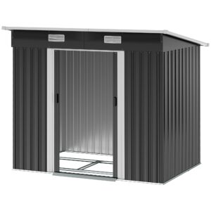 Outsunny 7 x 4ft Outdoor Garden Metal Storage Shed