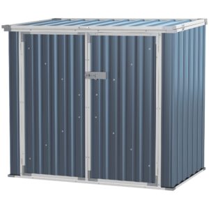 Outsunny 5ft x 3ft Garden 2-Bin Steel Storage Shed