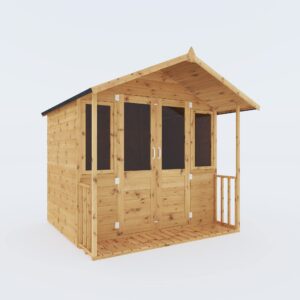 Outdoor 7ft x 7ft Garden Room Summerhouse Sun Room with Veranda 7x7