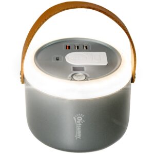 Outsunny Portable Power Station 153.6Wh/48000mAh Camping Power Pack with LED Flashlight and DC Outlet for Outdoor Travel RV / Van Emergency