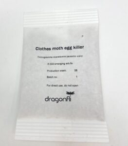 Dragonfli Clothes Moth Egg Killer Sachets - Trichogramma Parasitic Wasps - Each Sachet Contains 6000 Wasps - Treats Areas of 25m2 (4 Sachets)