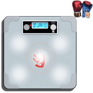 Home Kids Teenagers Wall Boxing Machine Martial Arts Punching Bag Training Equipment Boxing Pad Stand with Smart Chip Responds Lights Raining Music Boxing Gloves