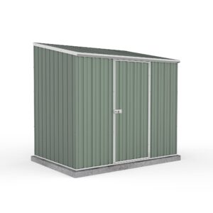 Absco Space Saver 7'5 x 5' Eucalyptus Pent Roof Outdoor Metal Garden Storage Shed
