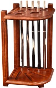 GZCOS Pool Cue Holder Snooker Cue Stand - Pool Cue Rack Floor Stand - Corner Cue Stand