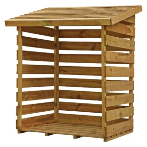 Waltons 3' x 3' Pressure Treated Single Garden Log Store (3 x 3)