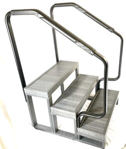 Steps 3 Tread Swim Spa Hot Tub and Marina