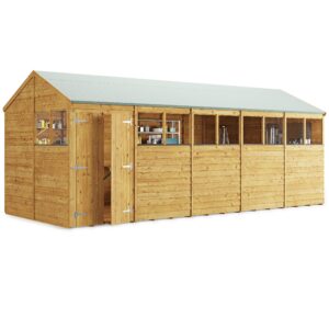 BillyOh Garden Shed Adaptable Garden Storage Outdoor Wooden Bike Shed Switch Overlap Apex with Floor