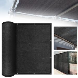 Froadp 180x2500cm Garden Screening Fence Netting HDPE Balcony Privacy Screen with Cable Ties UV-Resistant Railing Awning Weatherproof Wind Protection Fabric Tennis Visor Net (Anthracite)