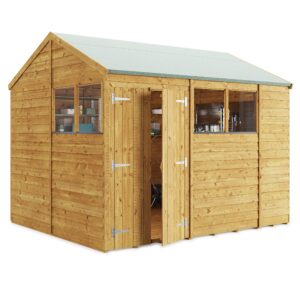 BillyOh Garden Shed Adaptable Garden Storage Outdoor Wooden Bike Shed Switch Overlap Apex with Floor