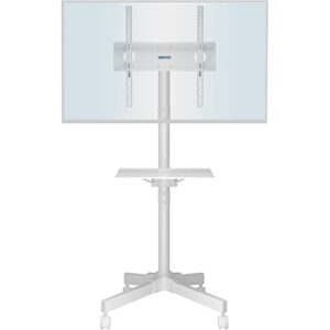 BONTEC Mobile TV Stand on Wheels for 23-55 inch Plasma/LCD/LED TVs