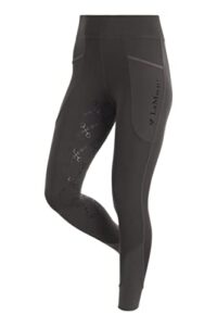 LeMieux Winter Pull On Womens Seamless Breeches - Liquorice