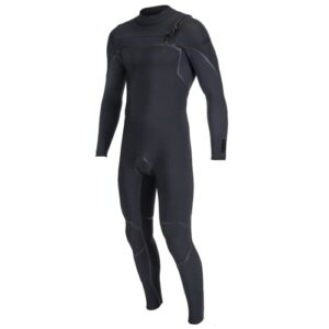 O'Neill Mens Hyperfreak Fire 5/4mm Chest Zip Wetsuit - Black - Plus 0.5mm for additional warmth