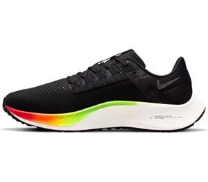 NIKE Air Zoom Pegasus 38 Men Running Trainers Sneakers Shoes DQ4994 (Black/Green Strike/Total Orange/Volt 010)